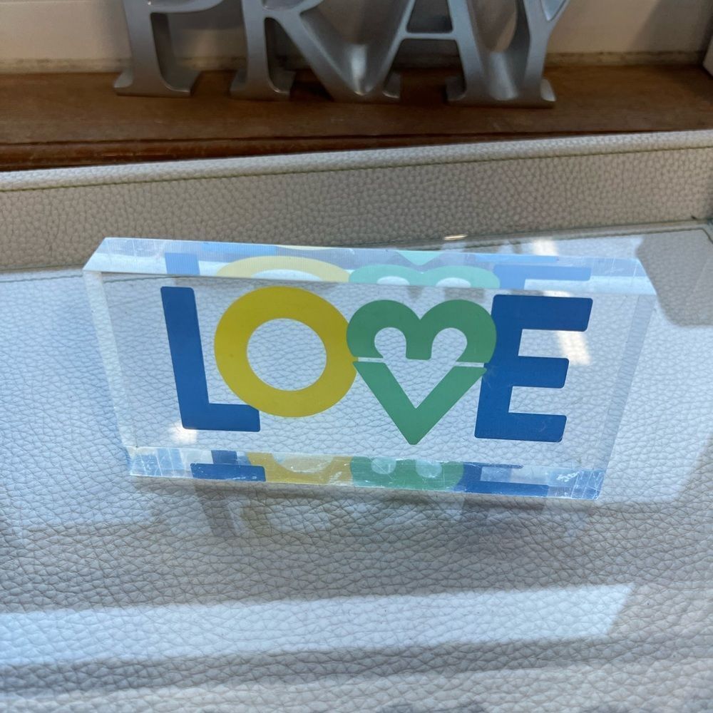 Colorful LOVE Acrylic Block - Picture 3 of 3
